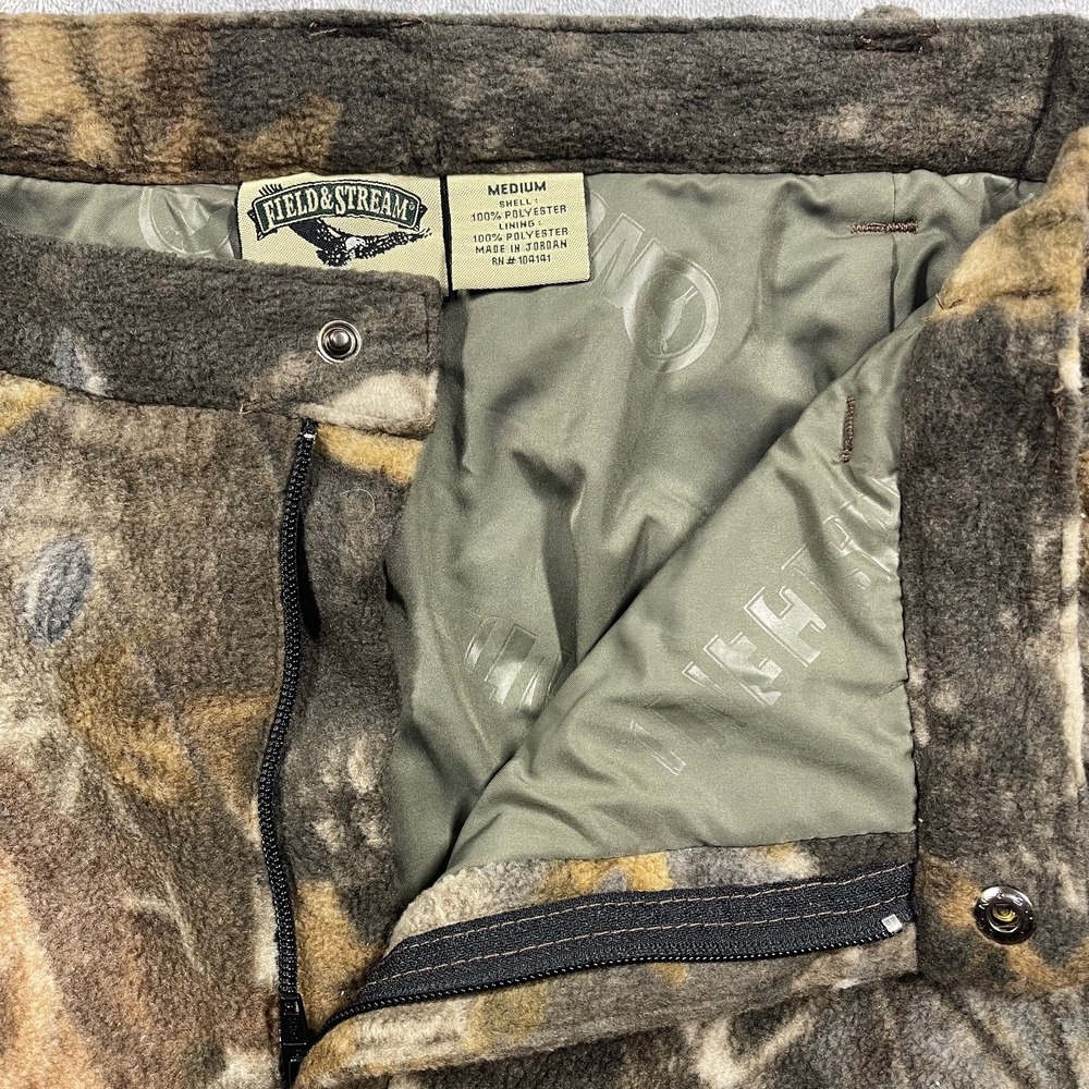 Field & Stream‎ Camouflage Fleece Cargo Pants Mens Size Medium Hunting Outdoor - Picture 2 of 14